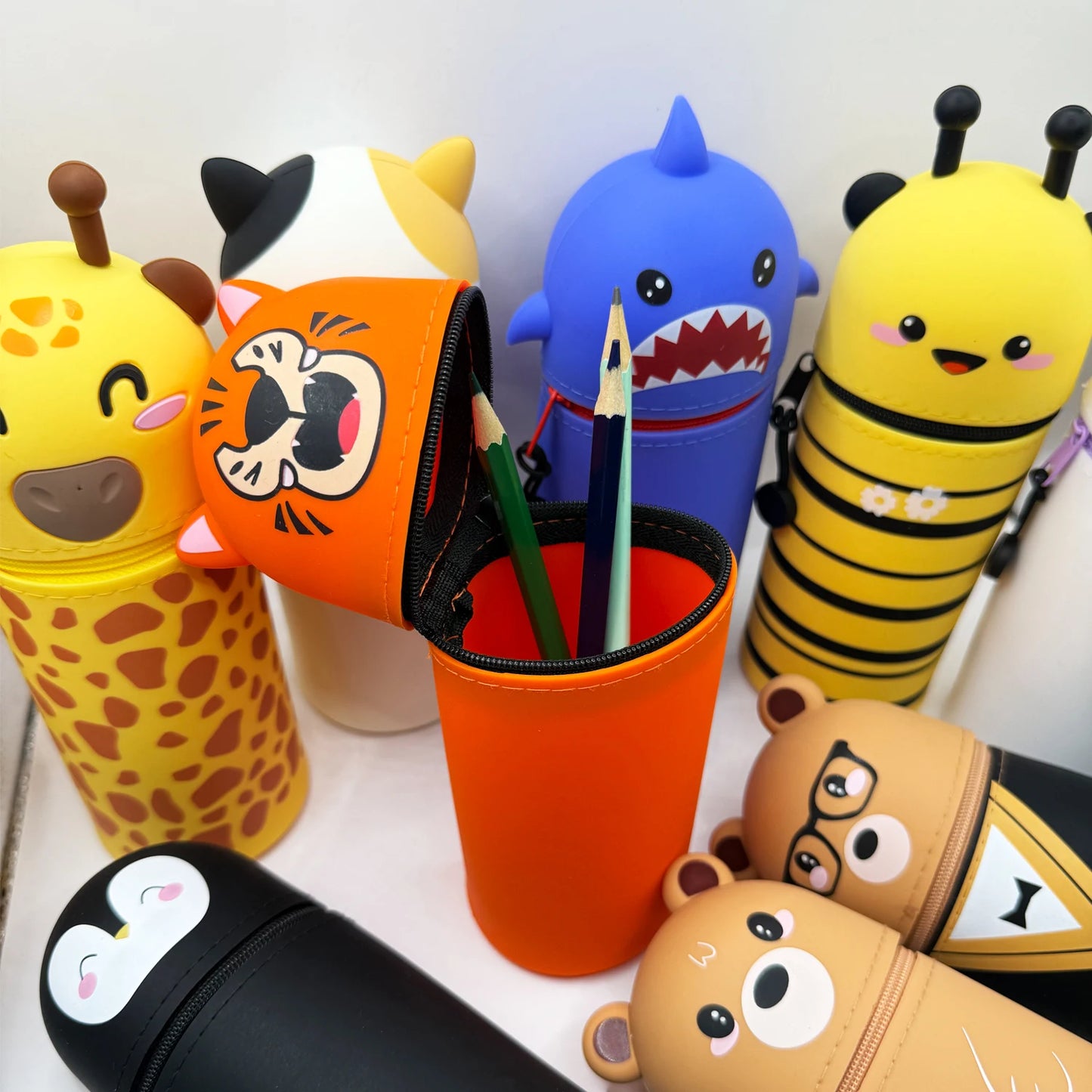 Cute Animal Silicone Pencil Case