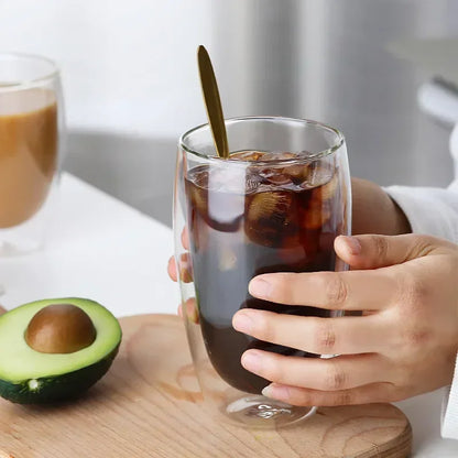 Heat Resistant Double Wall Glass Cups