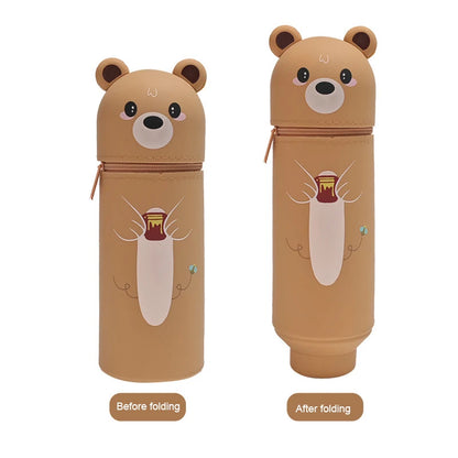 Cute Animal Silicone Pencil Case