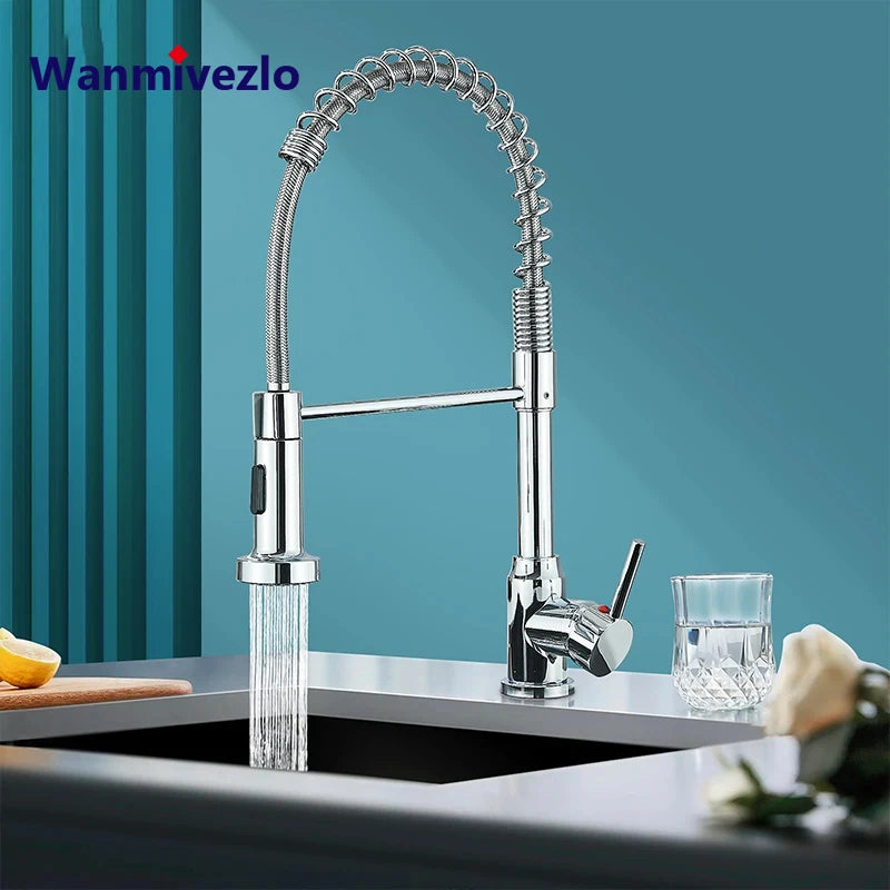 Stainless Steel Mixer Tap with Spray Head