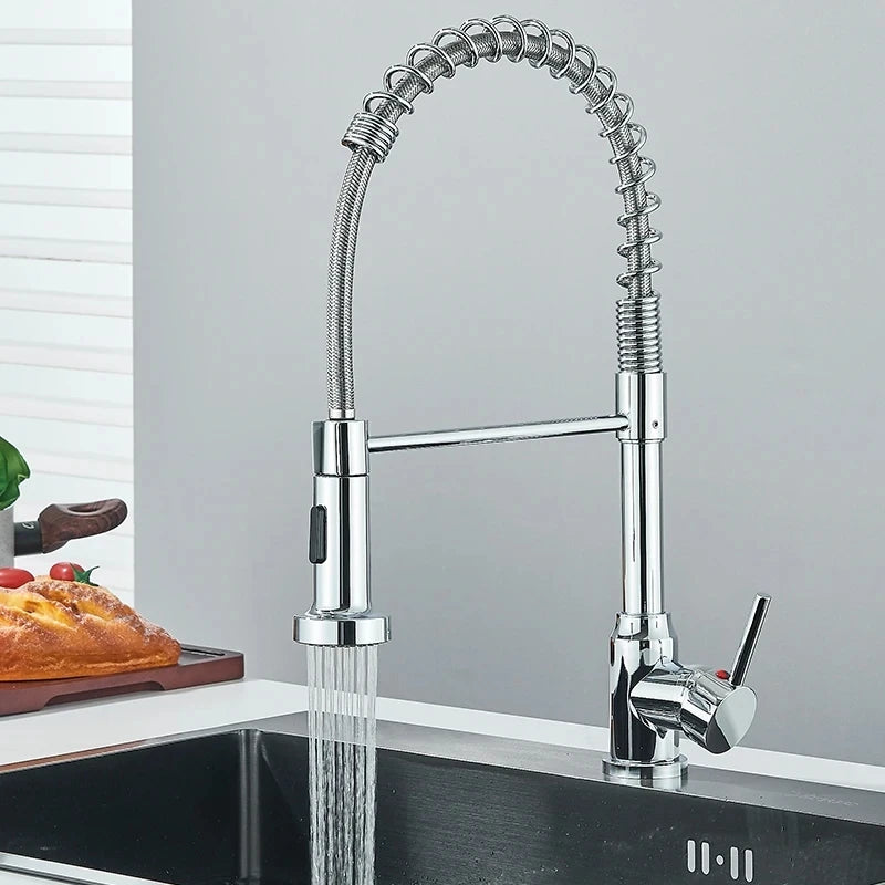 Stainless Steel Mixer Tap with Spray Head