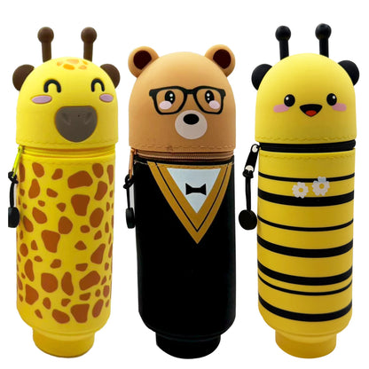 Cute Animal Silicone Pencil Case