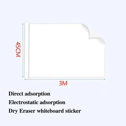 Reusable Static Whiteboard Roll