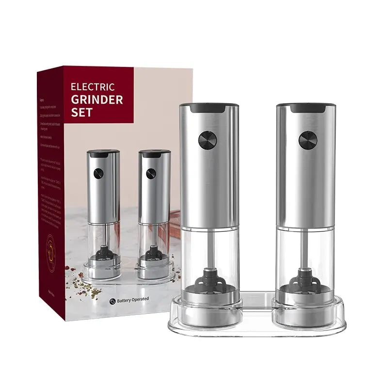 Electric Automatic Pepper & Salt Grinder with LED Light