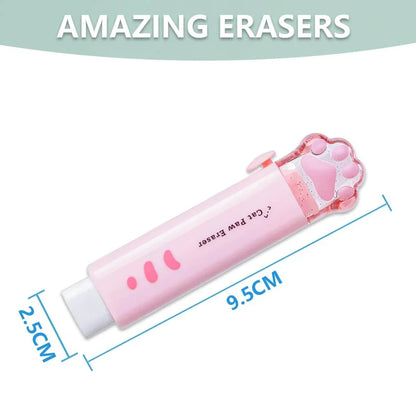 Retractable Rubber Pencil Erasers