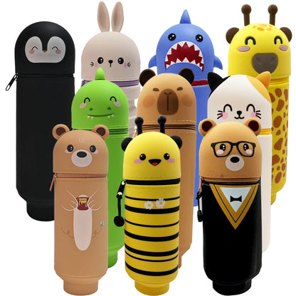 Cute Animal Silicone Pencil Case
