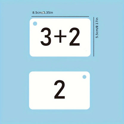 Math Learning Cards with Numbers, Symbols & Practice