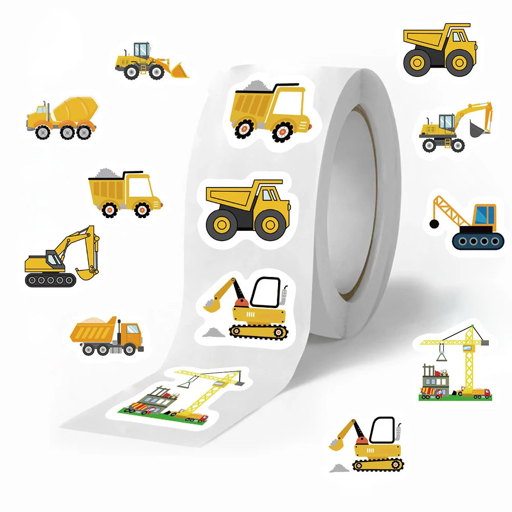 Construction Vehicle Reward Stickers