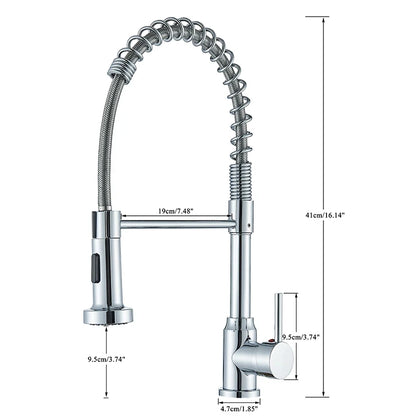 Stainless Steel Mixer Tap with Spray Head