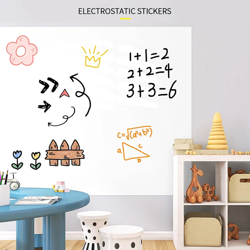 Reusable Static Whiteboard Roll