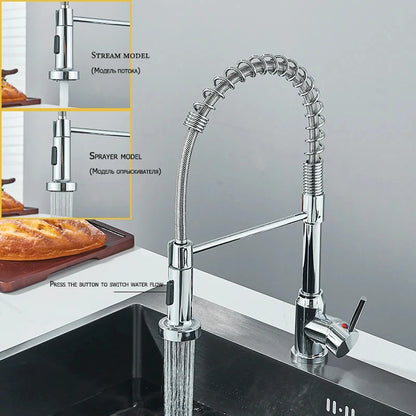 Stainless Steel Mixer Tap with Spray Head