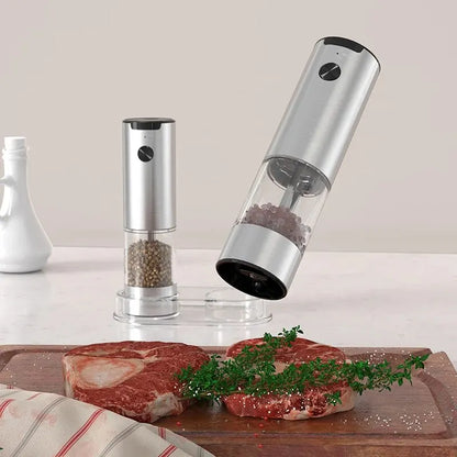 Electric Automatic Pepper & Salt Grinder with LED Light