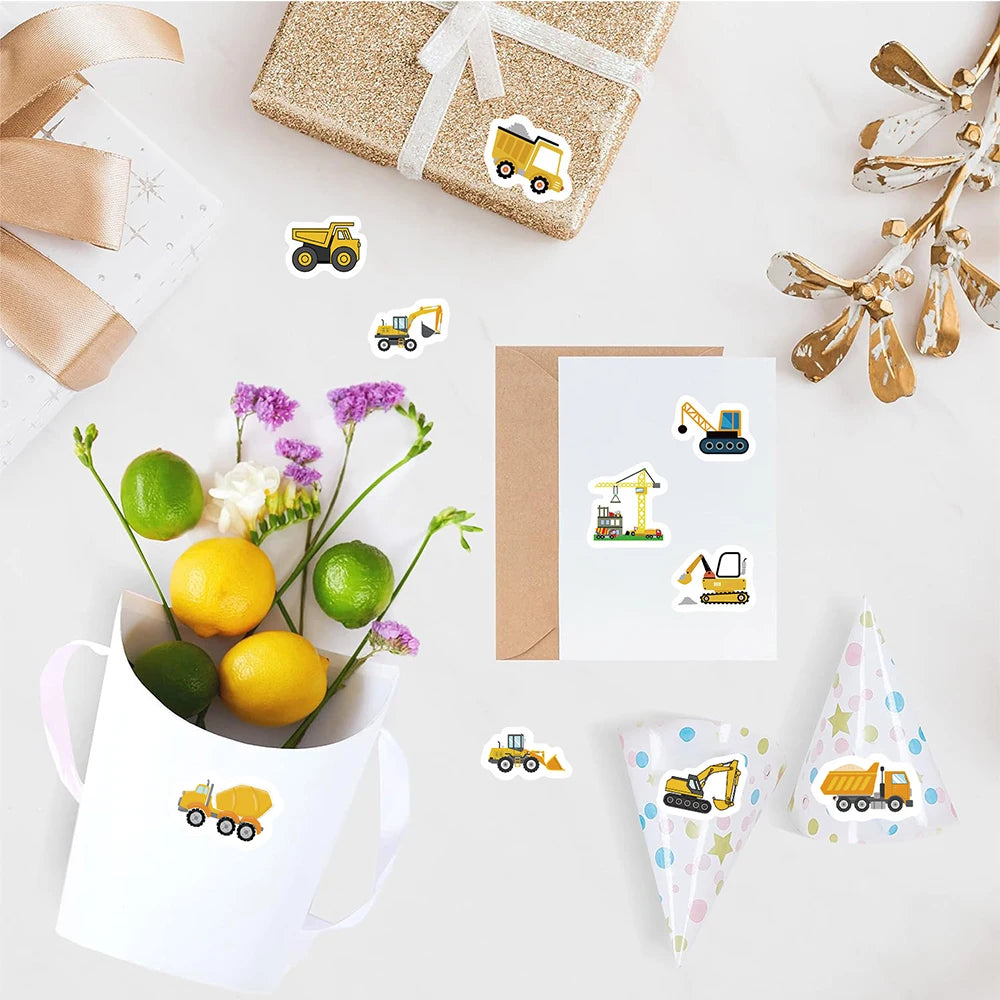 Construction Vehicle Reward Stickers