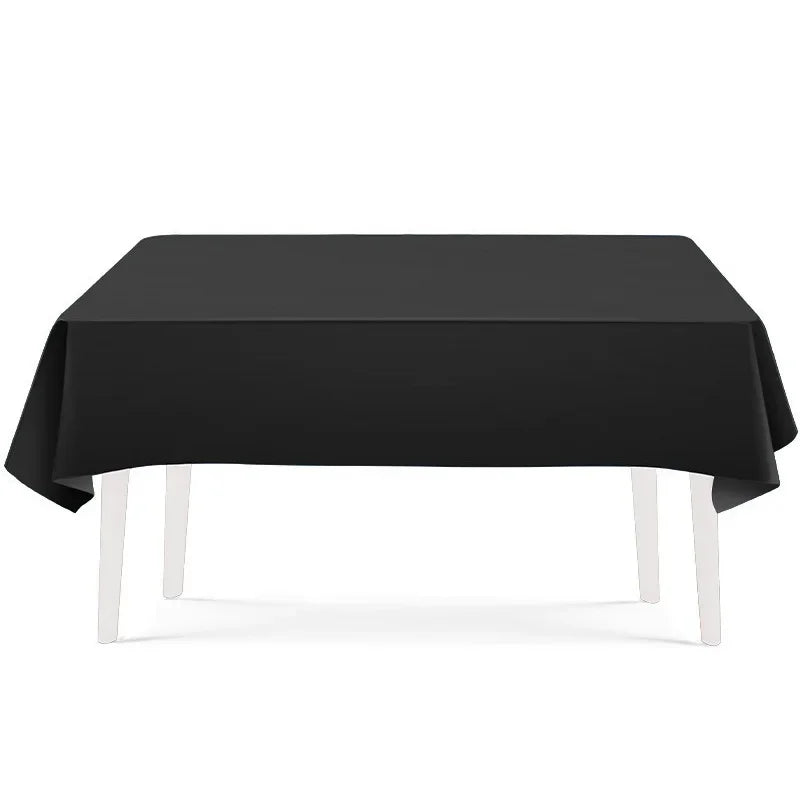 Solid Black Party Tableware Set