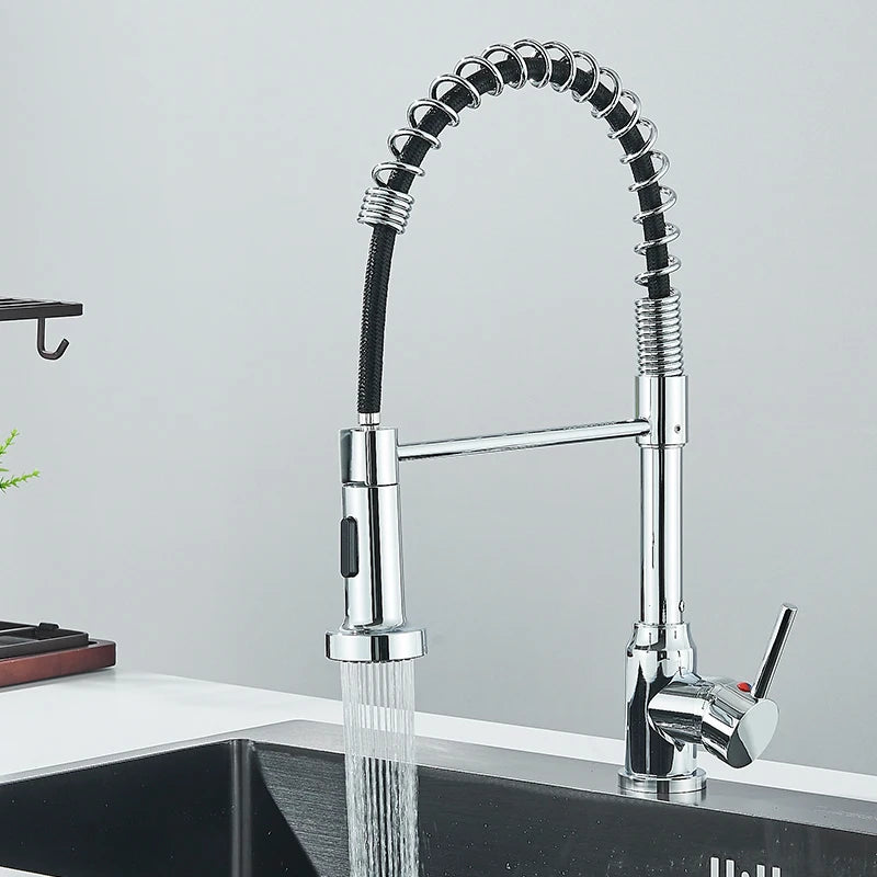 Stainless Steel Mixer Tap with Spray Head