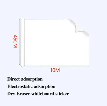 Reusable Static Whiteboard Roll