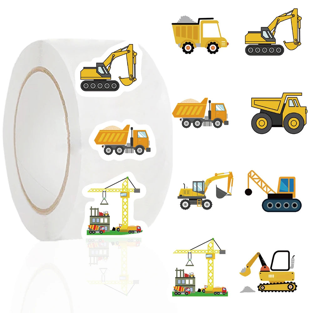 Construction Vehicle Reward Stickers
